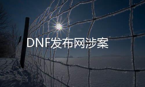 DNF发布网涉案