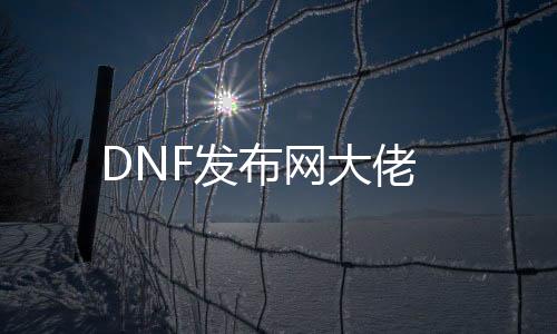 DNF发布网大佬